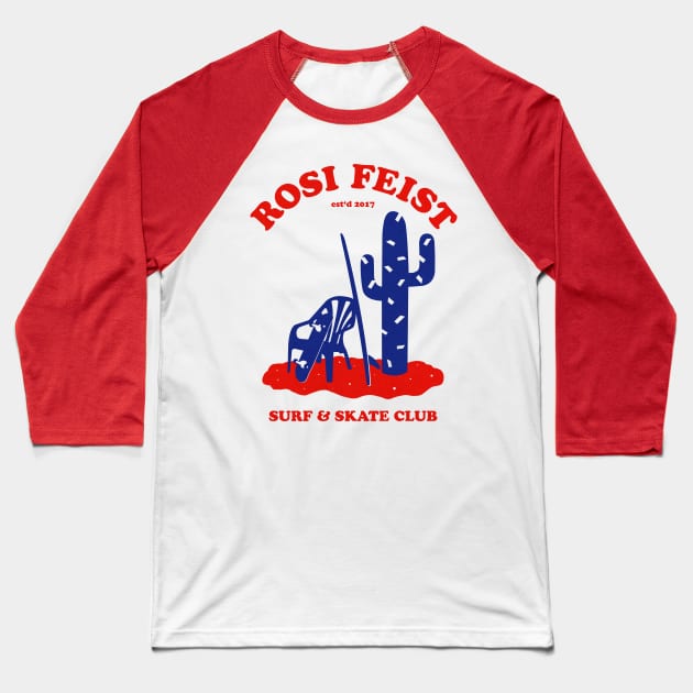 Rosi Feist - Surf & Skate Club Baseball T-Shirt by Rosi Feist